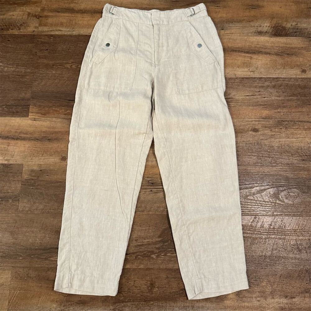 Athleta Light Beige Straight-Leg Pants
